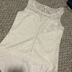 White lace bodysuit